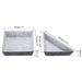 Felt Drawer Organizer, 3 Pack Desk Storage Drawer Organizers Tray, Gray - Light Gray, Dark Gray