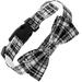 Dog Cat Collar Bowtie Buffalo Check Plaid Christmas Winter Snowflake Pet Collaré”›å­¸hite -White-S