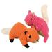 2pcs Plush Pet Toys Supplies Cartoon Pet Dog Toys Plush Cotton Linen Pet Dog Toys Pet Dog Squeaky Toys Random Color