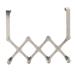 Stainless Steel Over the Door Hooks Durable Individualized Clothes Coat Telescopic Folding Hat Backpack Hanger Door Hanging Rack for Kitchen Door Home [4 Hooks]