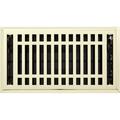 Naiture 6 X 12 Steel Louvered Floor Register With Damper Or Lever Contemporary Style Polished Brass Finish
