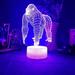 YSTIAN 3D Monkey Gorilla Night Light Table Desk Optical Illusion Lamps 7 Color Changing Lights LED Table Lamp Xmas Home Love Birthday Children Kids Decor Toy Gift