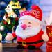 TureClos Cute Plush Santa Clause Doll Soft Christmas Santa Claus Plush Toy Christmas Ornaments for Hotel Bedroom