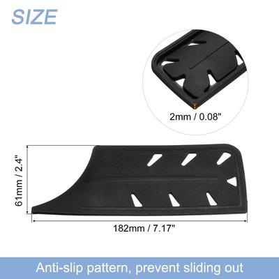 2Pcs Knife Cover Sleeves Knife Edge Guards Blade Protector for 7" Chopping Knife - Black