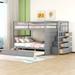 Full over Full Bunk Bed for Kids, Teens, Girls, Boys