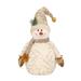 GoFJ Snowman Doll Plush Pine Decor Cute Shape Increased Holiday Spirit White Christmas Snowman Toy Gifts for Home