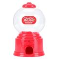 Candy Machine Mini Plastic Money Deposit Box Automatic Candy Dispenser Cute Candy Candy Storage Machine Coin Operated Gumball Toy[red]