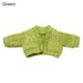 New Doll Accessories Handmade Tops Casual Dress Mini Knitted Sweater 1/12 Doll Cardigans Dressing Clothes GREEN