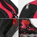 Protoiya Roller Skate Bag Ice Skate Case Triangle Inline Skate Bag Oxford Cloth Skate Shoes Carry Case Waterproof Skate Tote with Adjustable Shoulder Strap for Kids&Adults Skate Accessories