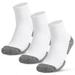 Men 3 Pairs Cushioned Hiking Socks Outdoor Sports Casual Cotton Crew Socks for Hiking Trekking Walking