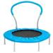 36 Mini Round Kids Trampoline Exercise Jumping Rebounder with Handle and Foam Padded Cover Fun Bouncer Equipment for Indoor Outdoor Sports Blue