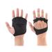Ventilated Weight Lifting Gloves Fitness Cross Training Gloves Non-Slip Palm Sleeve Great for Pull Ups Cross Training Fitness (Black-M)
