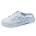 nsendm Female Shoes Adult Casual Tennis Shoes for Women Slip on with Thick Soles and Mesh Surface for Breathability Casual Women Wedges Size 8 Grey 8