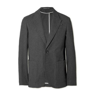 Mansfield Cotton And Wool-blend Suit Jacket - Blac...
