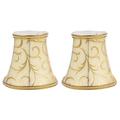 BESTONZON 2Pcs Chandelier Lamp Shades Nordic Style Fabric Lampshade for Table Chandelier