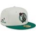 Men's New Era x Staple Cream/Kelly Green Boston Celtics NBA Two-Tone 59FIFTY Fitted Hat