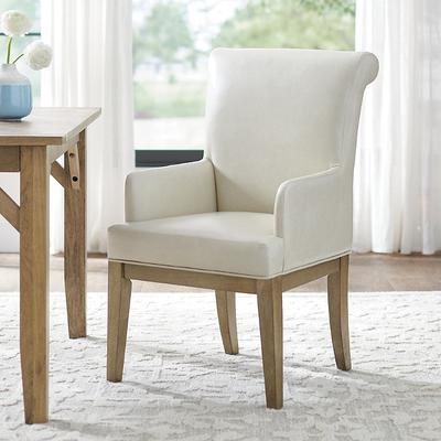Corinne Dining Armchair - Gray Wash, Gray Wash/Sto...