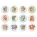 12pcs Cartoon Animal Monthly Baby Sticker Milestone Stickers for Baby Girls Boys