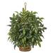 Nearly Natural 30in. Bracken Fern Artificial Plant in Hanging Basket