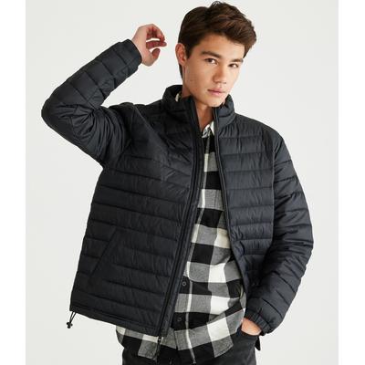 Aeropostale Mens' Midweight Puffer Jacket - Black - Size L - Polyester