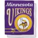 Minnesota Vikings 50" x 60" Retro Emblem Flannel Fleece Sherpa Blanket
