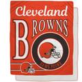 Cleveland Browns 50" x 60" Retro Emblem Flannel Fleece Sherpa Blanket