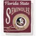Florida State Seminoles 50" x 60" Retro Emblem Flannel Fleece Sherpa Blanket