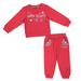 Girls Toddler Colosseum Scarlet Ohio State Buckeyes Flower Power Fleece Pullover Sweatshirt & Pants