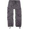 Cargohose BRANDIT "Brandit Herren Vintage Cargo Pants", Herren, Gr. XL, US-Größen, grau (charcoal), 100% Baumwolle, loose fit, Hosen