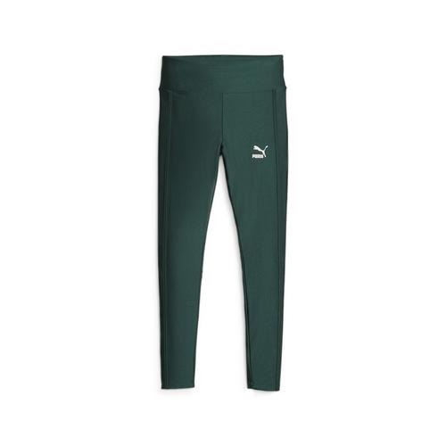 „Leggings PUMA „“T7 Shiny Damen““ Gr. S, Normalgrößen, grün (malachite green) Damen Hosen Sport Leggings“