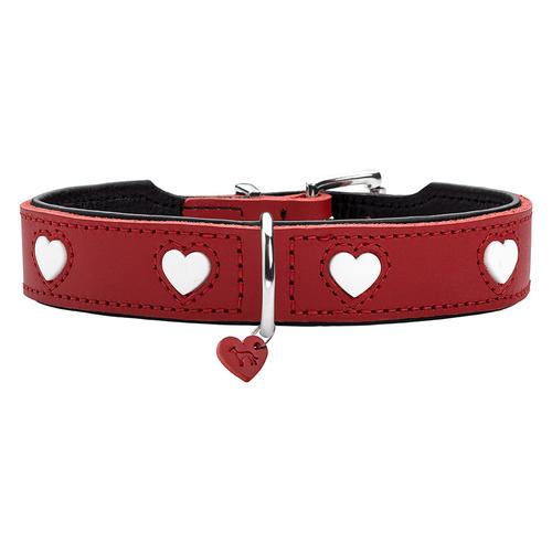 HUNTER Halsband Love, rot 47: 38-44cm Hund