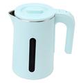 Water Boiler, Hot Water Kettle Free From BPA 2L Double Layers Stainless Steel Auto Off with Base for Office (Blue)