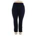 Croft & Barrow Casual Pants - High Rise: Blue Bottoms - Women's Size 2X-Large