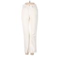 Madewell Jeans - Mid/Reg Rise: White Bottoms - Women's Size 25 - Stonewash