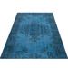 Blue;turquoise 52" x 99" L Area Rug - Lofy Atina Oriental Machine Woven Rectangle 4'4" x 8'3" /Wool Area Rug in Blue/Turquoise 99.0 x 52.0 x 0.4 in blueWool | Wayfair