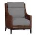 Summer Classics Peninsula Woven Lounge Chair Wicker/Rattan in Brown | 40 H x 30.25 W x 37 D in | Outdoor Furniture | Wayfair 423217+C521H6455N
