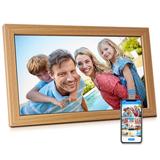 Sungale Digital Picture Frame Wood/Plastic in Brown | 12.6 H x 21.5 W x 1 D in | Wayfair CPF2200
