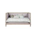 One Allium Way® Skelton Twin Daybed Upholstered/Linen in Brown | 43 H x 44 W x 81 D in | Wayfair 2ED4CA51CDC3488AB48E483E7DABD1E5