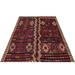 Burgundy 62" x 78" L Area Rug - Foundry Select Rectangle Sabali Rectangle 5'2" X 6'6" Area Rug 78.0 x 62.0 x 1.0 in blue/red/Wool | Wayfair