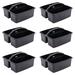 Rebrilliant 3-Compartment Portable Plastic Storage Set Plastic in Black | 3.5 H x 9.31 W x 8.9 D in | Wayfair 0E10130F007344918A8AC0D9E82A5AC8