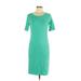 Lularoe Casual Dress - Midi: Teal Solid Dresses - Women's Size Medium