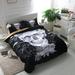 Art Skull Quilt Cover 3D Printed, Bedding Set, Comforter Covers Microfiber