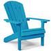 WINSOON All Weather HIPS Outdoor Plastic Adirondack Chairs Set of 4