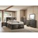 Priscella 5 Piece Gray Oak Storage Platform Bedroom Set