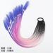 Rainbow Ponytail Hair Extension Ponytail Hairpiece Braids Ponytail Wiglet with Hair Tie