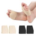 WNG Sleeve Pads Half Toe Bunion Sleeve Foot Care Forefoot Pad with Fabric Soft Gel Ball of Foot Cushions for Feet Mortons Neuroma Blisters Men Women 2 Pairs