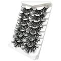 WOXINDA Thick Lashes 20mm J Cat Curler False Eyelashes Lashes Pack 7 Pairs 8D Dramatic Eyelashes Wispy Cat Eye Style Volume Eye Lashes Multipack