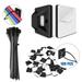 100 Pcs Self Adhesive Cable Tie Mounts - Strongly Adhesive-Backed Zip Tie Base Holders for Home Office Cable Wire Management Black