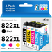 822XL Ink Cartridge for Epson Ink 822 XL 822XL T822XL T822 Ink Cartridge Combo Pack for Epson Workforce Pro WF-3820 WF-4830 WF-4820 WF-4833 WF-4834 Printer (Black Cyan Magenta Yellow 4-Pack)