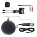 Condenser Microphone Set Studio Microphone Holder Audio Cable Anti-spray Net Kit (Black)